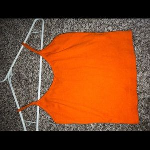 orange tank top